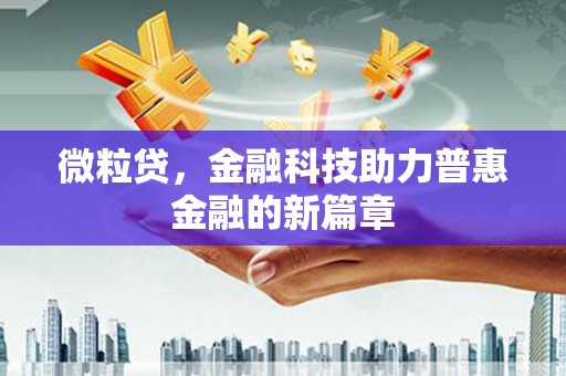 银川微粒贷，金融科技助力普惠金融的新篇章