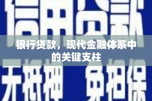 银川银行贷款，现代金融体系中的关键支柱