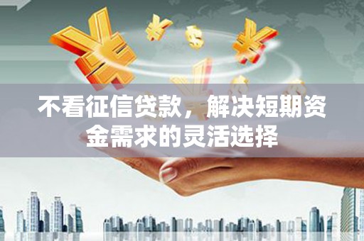银川不看征信贷款，解决短期资金需求的灵活选择