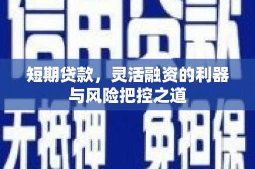 银川短期贷款，灵活融资的利器与风险把控之道