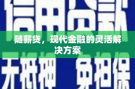 银川随薪贷，现代金融的灵活解决方案