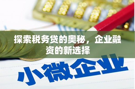 银川探索税务贷的奥秘，企业融资的新选择