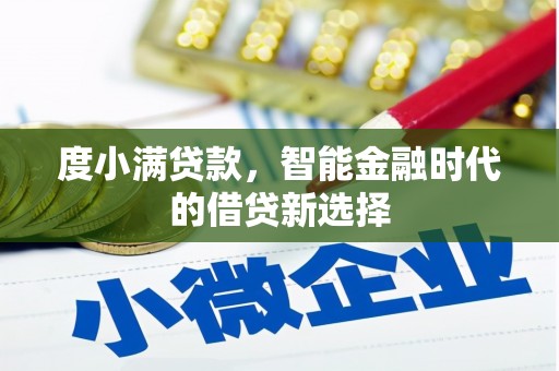 银川度小满贷款，智能金融时代的借贷新选择
