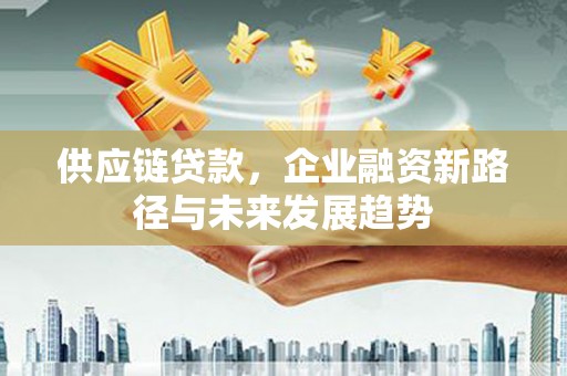 银川供应链贷款，企业融资新路径与未来发展趋势