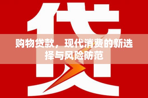 银川购物贷款，现代消费的新选择与风险防范