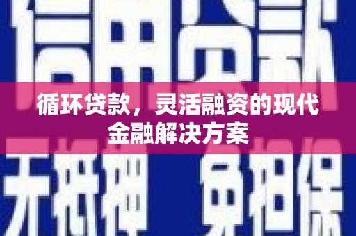 银川循环贷款，灵活融资的现代金融解决方案