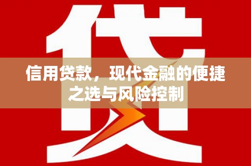银川信用贷款，现代金融的便捷之选与风险控制