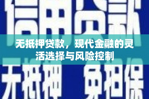 银川无抵押贷款，现代金融的灵活选择与风险控制