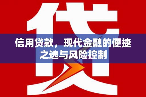 银川信用贷款，现代金融的便捷之选与风险控制