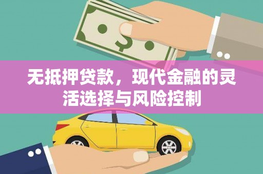 银川无抵押贷款，现代金融的灵活选择与风险控制