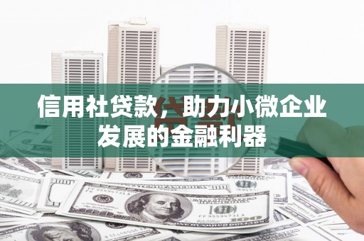 银川信用社贷款，助力小微企业发展的金融利器