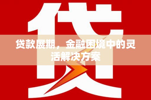 银川贷款展期，金融困境中的灵活解决方案