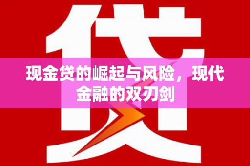 银川现金贷的崛起与风险，现代金融的双刃剑
