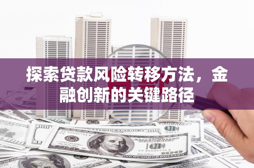 银川探索贷款风险转移方法，金融创新的关键路径