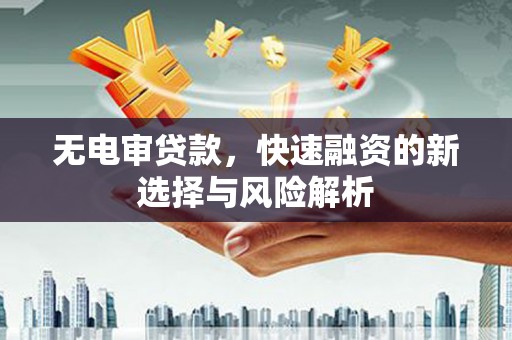 银川无电审贷款，快速融资的新选择与风险解析