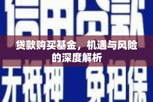 银川贷款购买基金，机遇与风险的深度解析