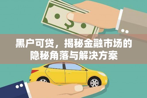银川黑户可贷，揭秘金融市场的隐秘角落与解决方案