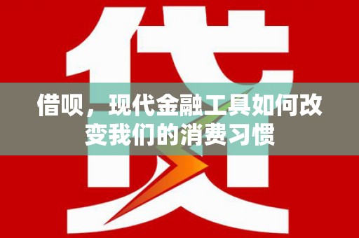 银川借呗，现代金融工具如何改变我们的消费习惯