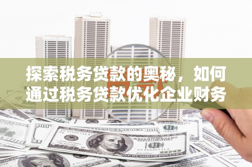 银川探索税务贷款的奥秘，如何通过税务贷款优化企业财务