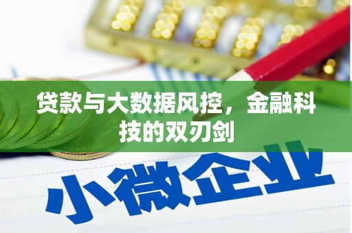 银川贷款与大数据风控，金融科技的双刃剑
