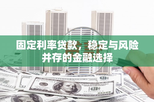 银川固定利率贷款，稳定与风险并存的金融选择