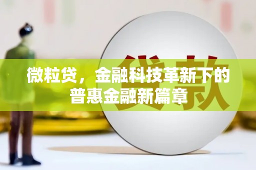 银川微粒贷，金融科技革新下的普惠金融新篇章