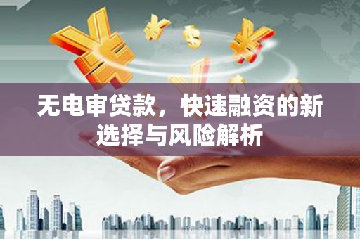 银川无电审贷款，快速融资的新选择与风险解析