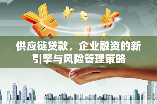 银川供应链贷款，企业融资的新引擎与风险管理策略