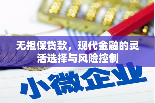 银川无担保贷款，现代金融的灵活选择与风险控制