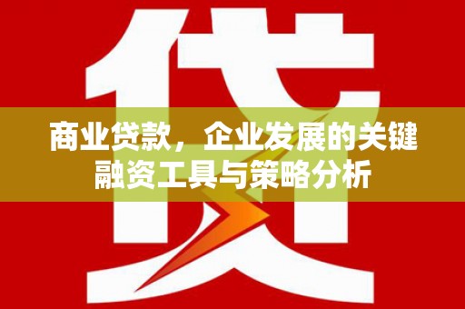 银川商业贷款，企业发展的关键融资工具与策略分析