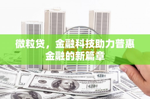 银川微粒贷，金融科技助力普惠金融的新篇章