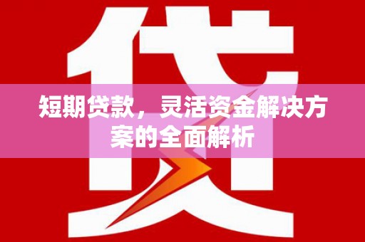 银川短期贷款，灵活资金解决方案的全面解析