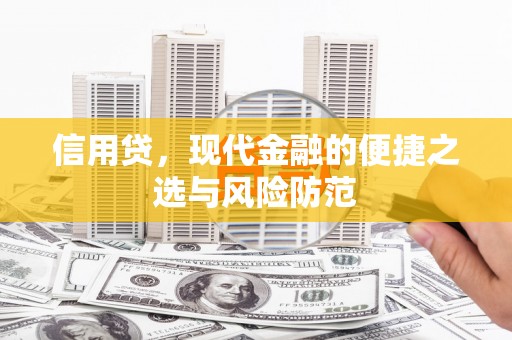 银川信用贷，现代金融的便捷之选与风险防范