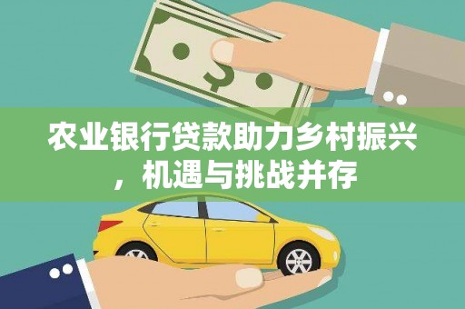 银川农业银行贷款助力乡村振兴，机遇与挑战并存