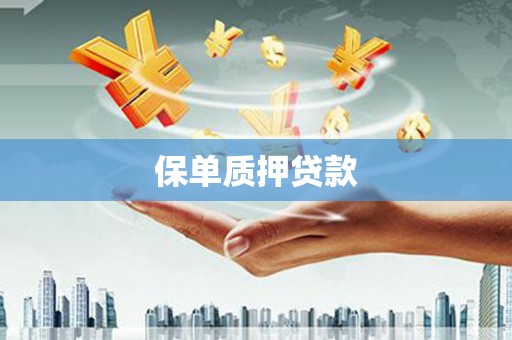 银川保单质押贷款