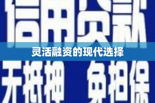 银川灵活融资的现代选择