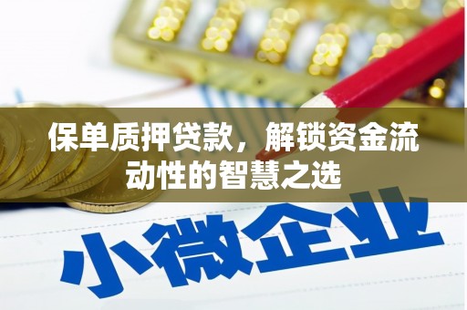银川保单质押贷款，解锁资金流动性的智慧之选
